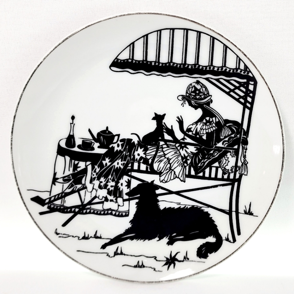 Vintage Sigma Tastesetter silhouette decorative plate